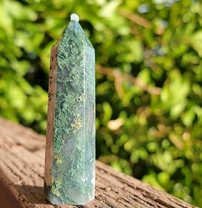 SOLD ❌️ #5 SPECIAL DEAL 🤑 NEW 2.94" MOSS AGATE TOWER